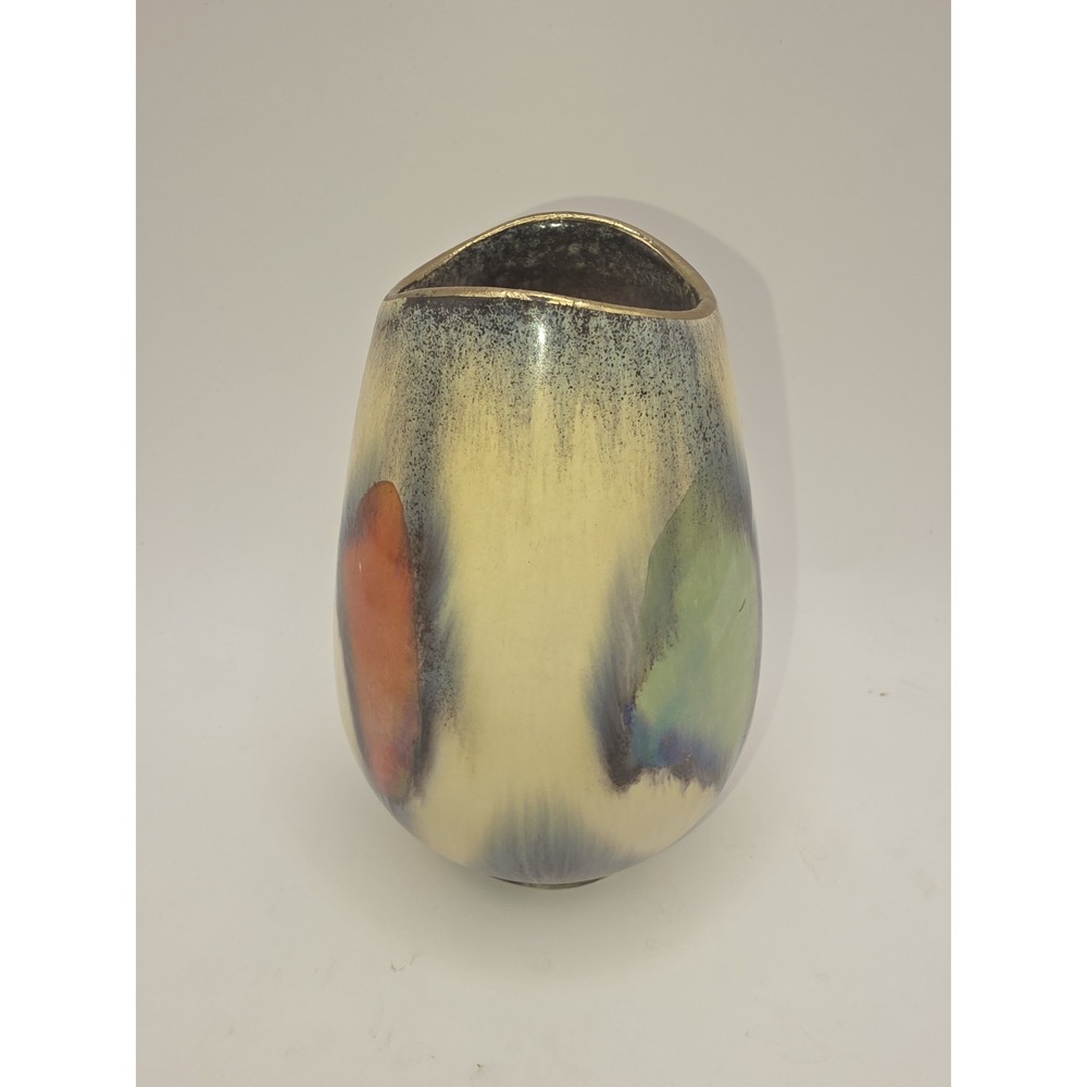 Mid-Century Modern Vintage Bay Keramik Abstract MCM 5" Vase 555-12 West Germany